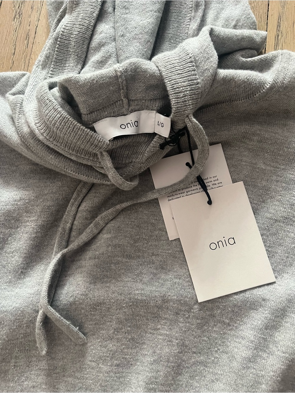 NWT 100% Cotton Onia Men’s Knit Hoodie